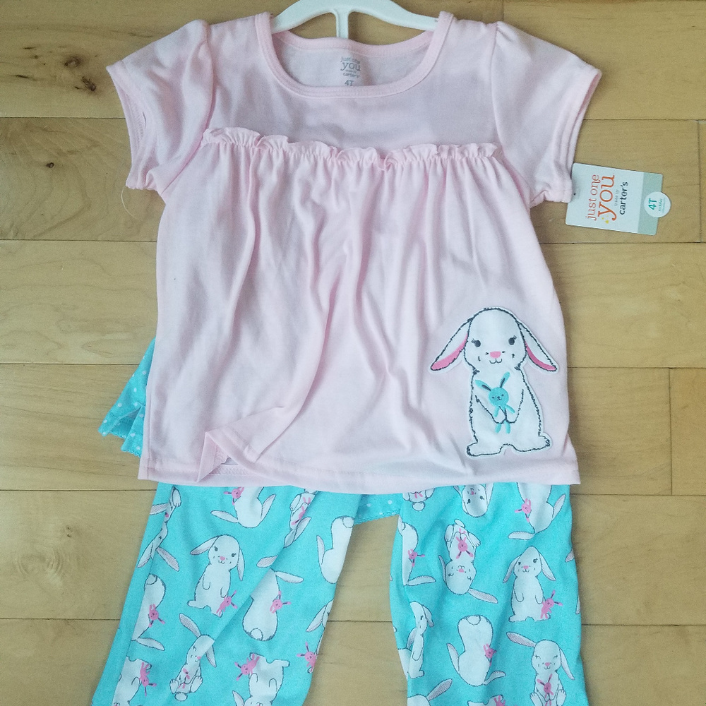 Girls 4T 3-piece Carter's PJ set